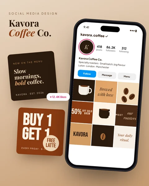 Kavora Coffee Social Media